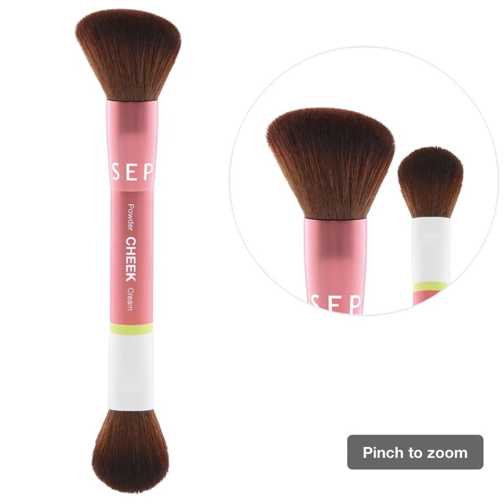 SEPHORA COLLECTION Dual Ended Cheek Brush NWT